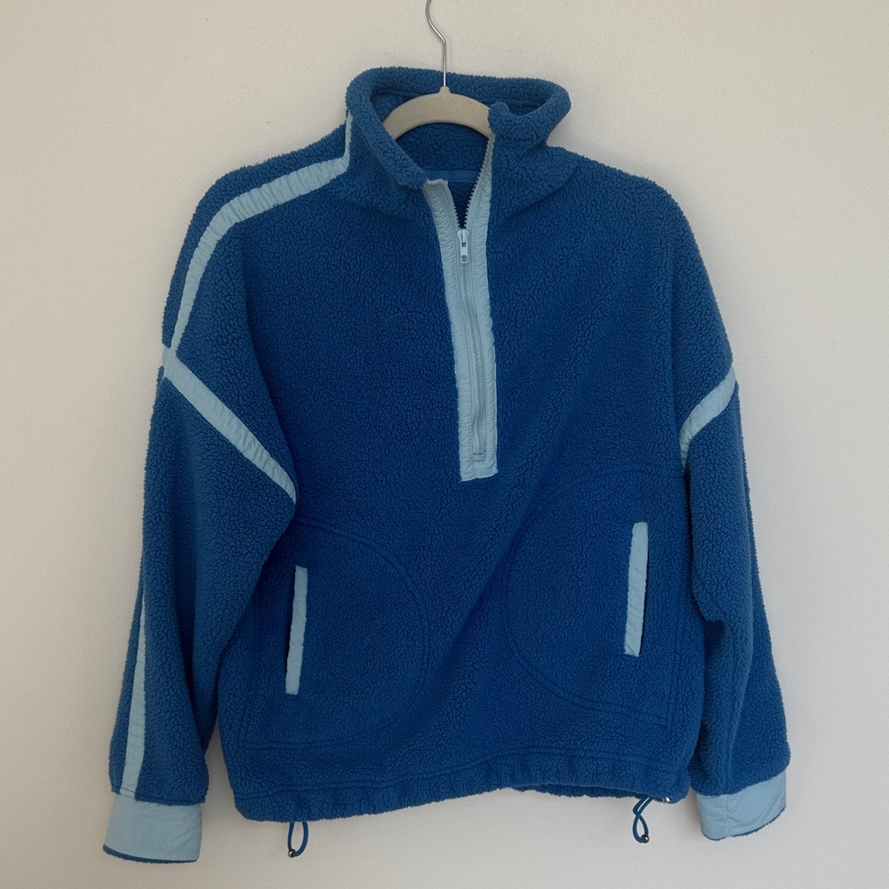 Two Toned Blue Fleece Jacket